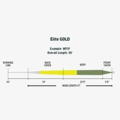 Rio Elite Gold - Slick Cast Fly Line - Moss/Gold/Gray -Fly Fish Food Store 1 f1743436 6fd7 4f6f abb3 e6ee5982847a